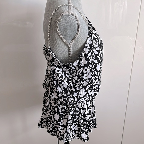 MICHAEL KORS NWOT Chain Strap Floral Cotton Dressy Tank Top, Size M - Picture 8 of 11
